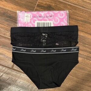 NWT - Victoria's Secret Pink panties plus travel pouch